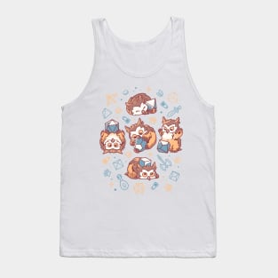 Cute Owl Beast Dice Tank Top